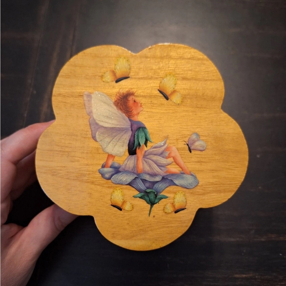 Wooden Fairy Jewelry Box